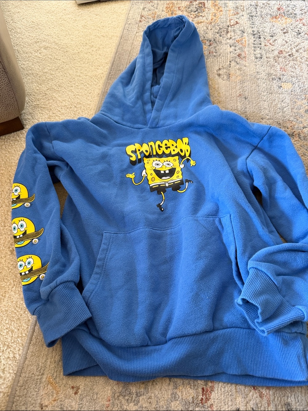 SpongeBob Squarepants Royal Blue Kids Hooded Pullover